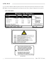 Preview for 4 page of Regency GF900C-LPG1 Owners & Installation Manual