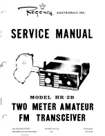 Preview for 1 page of Regency HR-2B Service Manual