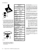 Preview for 30 page of Regency U39E-LP11 Owners & Installation Manual