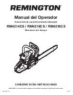 Preview for 31 page of Remington RM4214CS Operator'S Manual