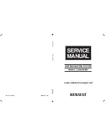 Preview for 1 page of Renault LAN5200WR1 Service Manual