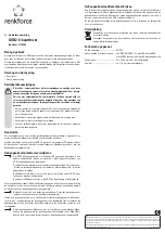 Preview for 4 page of Renkforce 1170563 Operating Instructions