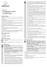 Preview for 5 page of Renkforce 1230936 Operator'S Manual