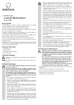 Preview for 7 page of Renkforce 1230938 Operating Instructions Manual