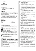 Preview for 3 page of Renkforce 1300046 Operating Instructions Manual