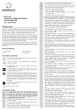 Preview for 5 page of Renkforce 1300046 Operating Instructions Manual