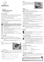 Preview for 3 page of Renkforce 1313642 Operating Instructions