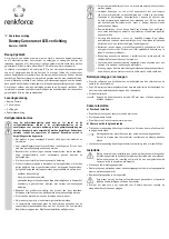 Preview for 7 page of Renkforce 1369190 Operating Instructions Manual