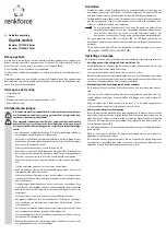 Preview for 7 page of Renkforce 1377754 Operating Instructions Manual