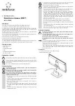 Preview for 3 page of Renkforce 1404040 Operating Instructions Manual