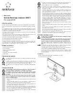 Preview for 5 page of Renkforce 1404040 Operating Instructions Manual