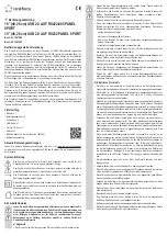 Preview for 1 page of Renkforce 1647064 Operating Instructions Manual