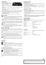 Preview for 2 page of Renkforce 807609 Operating Instructions Manual