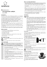 Preview for 3 page of Renkforce 807609 Operating Instructions Manual