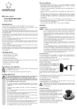 Preview for 7 page of Renkforce 807609 Operating Instructions Manual