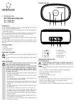 Preview for 3 page of Renkforce DS-1190 Operating Instructions Manual