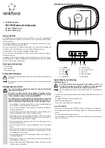 Preview for 7 page of Renkforce DS-1190 Operating Instructions Manual