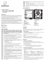 Preview for 3 page of Renkforce KW-9280 Operating Instructions Manual