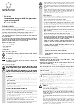 Preview for 5 page of Renkforce RF-3806031 Operating Instructions Manual