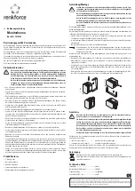 Renkforce RF-3828507 Operating Instructions preview