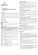 Preview for 3 page of Renkforce RF-4027443 Operating Instructions Manual