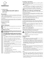 Preview for 7 page of Renkforce RF-4027443 Operating Instructions Manual