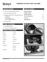 Preview for 2 page of Renown REN08012-VP Manual