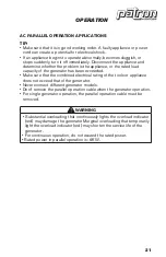 Preview for 18 page of Rentquip patron GI-3500 Operation Manual