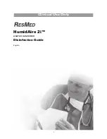 ResMed HumidAire 2i Disinfection Manual preview