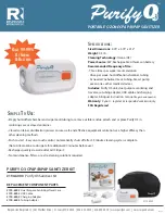 Preview for 2 page of Responsive Respiratory Purify O3 Elite Series Quick Start Manual