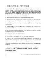 Preview for 4 page of Retriev-R-Trainer LUCKY LAUNCHER II Operating Instructions Manual