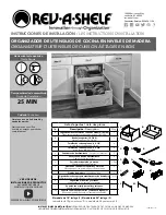 Preview for 3 page of Rev-A-Shelf WOOD TIERED COOKWARE ORGANIZER Installation Instructions