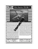 REVELL BAe Harrier GR.Mk.7 Assembly Manual preview