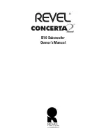 Preview for 1 page of REVELL CONCERTA 2 B10 Owner'S Manual