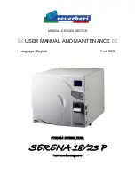 Preview for 1 page of Reverberi SERENA 18 User Manual And Maintenance