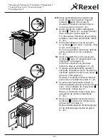 Preview for 21 page of Rexel RLWM26 Operating Instructions Manual