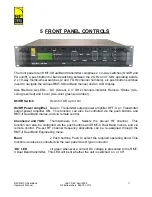 Preview for 11 page of RF Central RFX-RMT-II Dual Band SD/HD Operator'S Manual