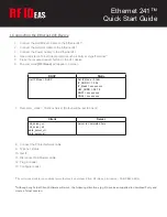 RF IDeas Ethernet 241 Quick Start Manual preview