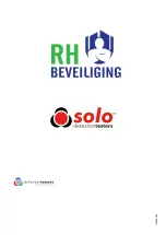 Preview for 6 page of RH Beveiliging Solo 110 User Instructions