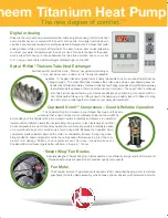 Preview for 4 page of Rheem Compact Heat Pump Brochure