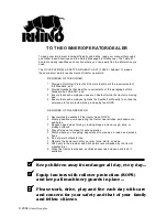 Preview for 41 page of RHINO 95HD Operator'S Manual