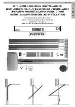 RIB comet s Operating And Installation Instructions preview