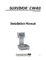 Preview for 1 page of Rice Lake SURVIVOR CW-80 Installation Manual