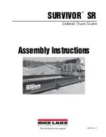 Preview for 1 page of Rice Lake Survivor SR Assembly Instructions Manual