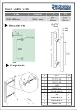 Preview for 1 page of Richelieu 701DH153224 Series Quick Start Manual