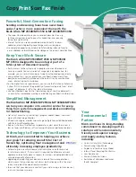 Preview for 4 page of Ricoh Aficio MP 2550 Brochure & Specs