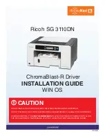 Ricoh Aficio SG 3110DN Installation Manual preview