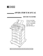 Ricoh FAX4500L Operator'S Manual preview