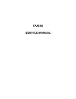 Preview for 1 page of Ricoh FAX500 Service Manual