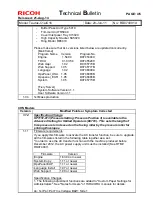 Preview for 4 page of Ricoh Taurus-C1a Series Technical Bulletin